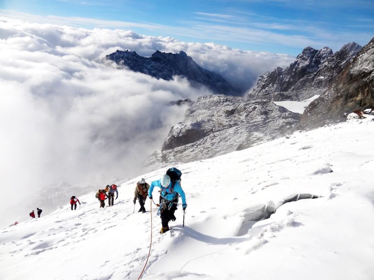 11 Days Rwenzori Mountain Climbing 15 Climbing Margherita Glacier Rwenzori Mountain